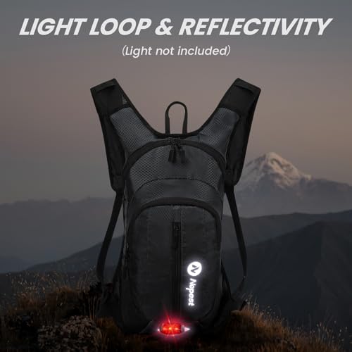 Nepest Hydration Pack Backpack for Women & Men, Lightweight Water Backpack with 2L Water Bladder for Hiking Cycling Runnin...