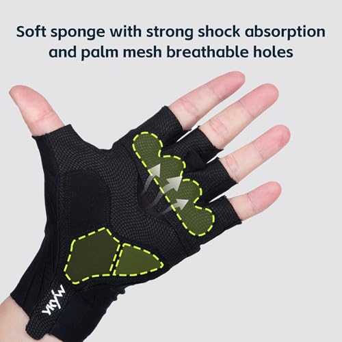 YKYWBIKE Cycling Gloves - Half Finger Bicycle Gloves for Men and Women