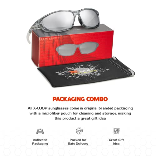 X LOOP Polarized Sports Sunglasses for Men - UV400 Baseball Running Cycling Golf Glasses