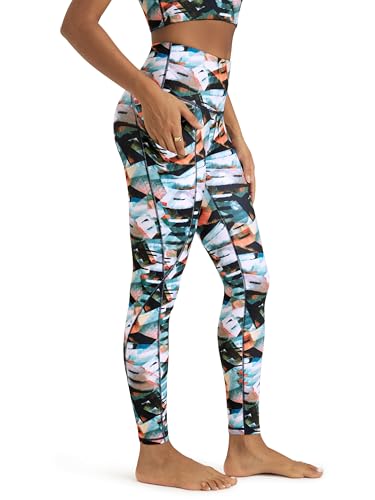 ODODOS Women's High Waisted Yoga Leggings with Pockets, Tummy Control Non See Through Workout Athletic Running Yoga Pants