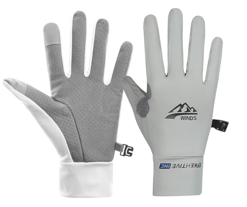 SUJAYU Full Finger UV Protection Gloves - Women & Men, Thin Fishing, Hiking, Cycling, Driving, Gym Gloves