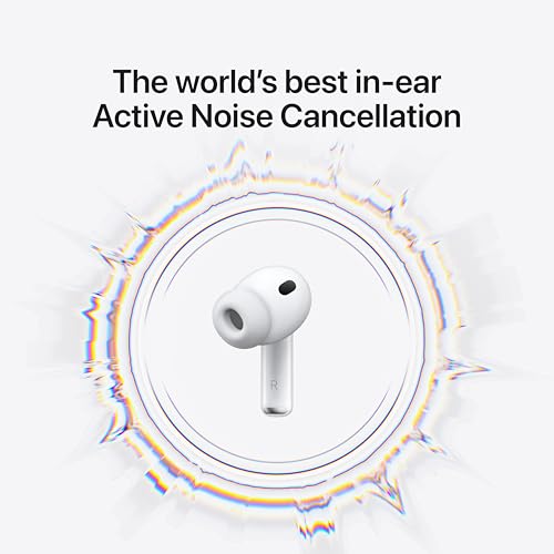 Apple AirPods Pro 3 Wireless Earbuds, Active Noise Cancellation, Live Translation, Heart Rate Sensing,Hearing Aid Feature,...