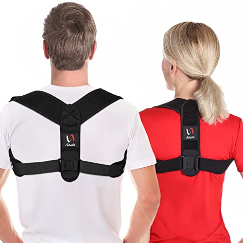 Schiara Posture Corrector for Men and Women, Comfortable Upper and Back Brace, Adjustable Back Straightener Support for Ba...