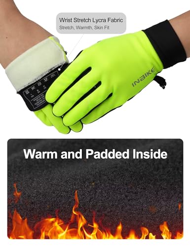 INBIKE Winter Gloves for Women Men, Touchscreen Warm Gloves Windproof Water Resistant, Thermal Lined Anti-Slip Insulated