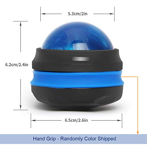 Coolrunner Massage Ball, Manual Roller Massager, 2-Pack Handheld Self Massage Therapy and Relax Full Body Tools for Sore M...
