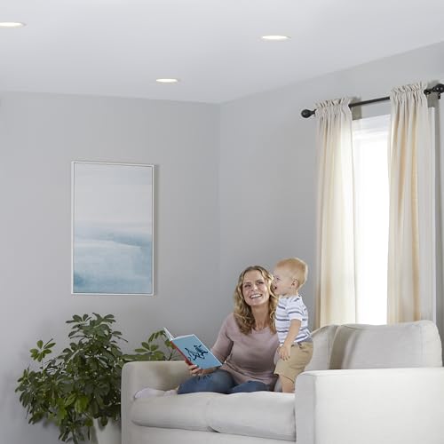 large online retailer Basics Smart Br30 Led Light Bulb, Dimmable, Soft White, 60W Equivalent, 800Lm, 9W, Works With Alexa, 1 Pack