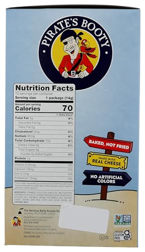 PIRATE BRANDS Aged White Cheddar Rice & Corn Puffs 10pk, 5 OZ