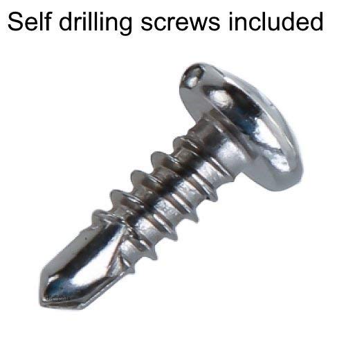 HARRRRD Retrofit Recessed Downlight Housing C Clips, 50 Pack (25 Pairs) with Self Tapping Screws