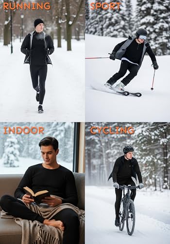 Andrew Scott Men's Traditional Waffle Thermal Underwear Bottoms | Cotton Blend Baselayer Thermal Pants | Multi Packs