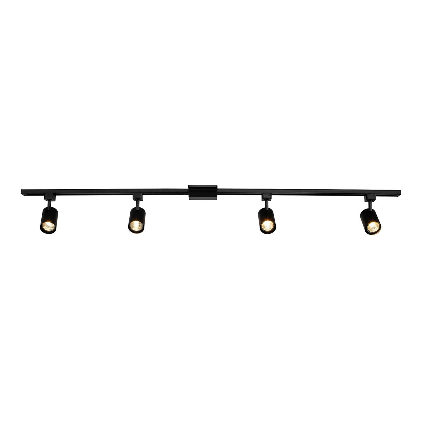 Globe Electric 59738 Tribeca 4-Light Track Lighting Kit, 56, Matte Black, Metal, Bulb Not Included