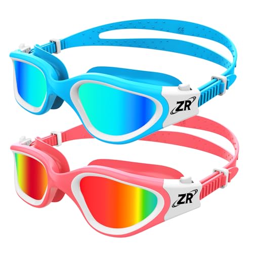 ZIONOR Kids Swim Goggles, 2 Packs G1MINI Polarized Swimming Goggles Girls/Boys
