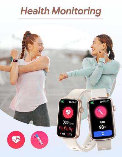 RUIMEN Fitness Tracker, Fitness Watches for Women Men with Heart Rate Monitor Blood Oxygen Sleep Tracker Pedometer, 1.47" ...