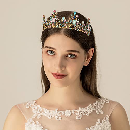 Didder Baroque Vintage Crowns and Tiaras - Royal Princess Crowns for Girls and Women - Wedding, Halloween, Christmas, Pro...