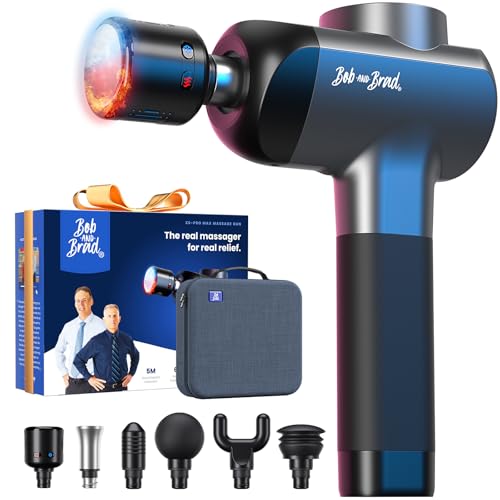BOB AND BRAD X6 Pro Max Massage Gun with Heat-Cold and Metal Head Therapy, Percussion Deep Tissue Massager Gun for Athlete...