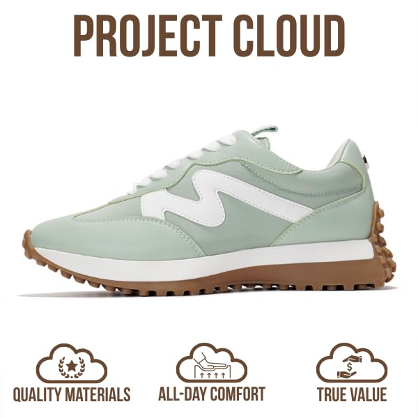 Project Cloud Trendy Fashion Sneakers for Women 2026 - Memory Foam and Non-Slip Comfortable Casual Ladies Shoes for Womens...