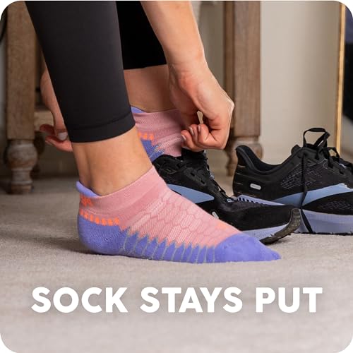 Balega Silver Compression Fit Performance No Show Athletic Running Socks for Men and Women (1 Pair)