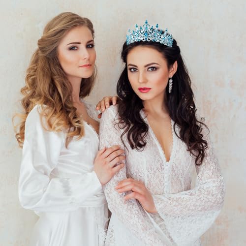 VELSCRUN Birthday Tiara Crowns for Women Girls Crystal Birthday Girl Headband Sash Elegant Princess Crown Happy Birth Part...