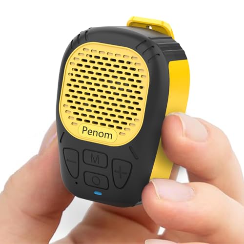 Wearable Bluetooth Speaker,Clip on Wireless Jobsite Water-Resistant Portable Speaker, Built in Mic for Hands-Free/Call, Su...