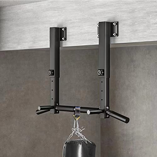 Wall Mount Pull Up Bar, Joist Beam Rafter Mount Pull-up Bar, Ceiling Mounted Chin Up Bar for Home Gym with Punching Bag Ha...
