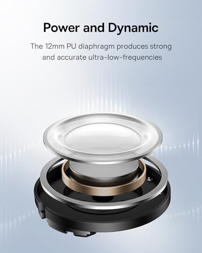 Baseus E20 True Wireless Earbuds, 12mm Drivers with Powerful Bass, 33H Long Playtime, IPX5 Water-Resistant, 2 ENC Mics for...