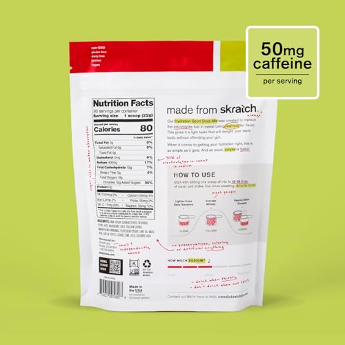 Skratch Labs Hydration Powder | Sport Drink Mix | Electrolytes Powder for Exercise, Endurance, and Performance | Raspberry...