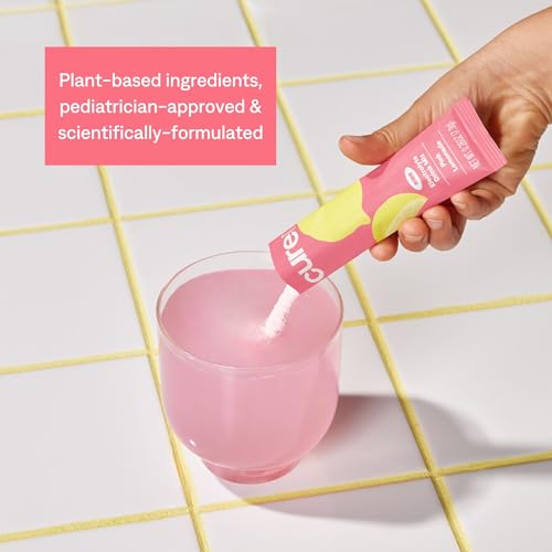 Cure Hydration - Kids Electrolyte Drink Mix | Plant-Based Pediatrician Formulated Rehydration | No Added Sugar, FSA-HSA, N...