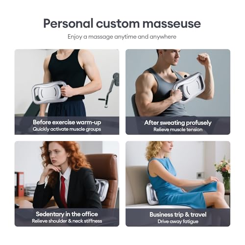 Massage Gun, 28 Head Foot Back Neck Shoulder Massager with 9 Adjustable Multi-Modes & Intensities, Fascia Gun for Athlete...