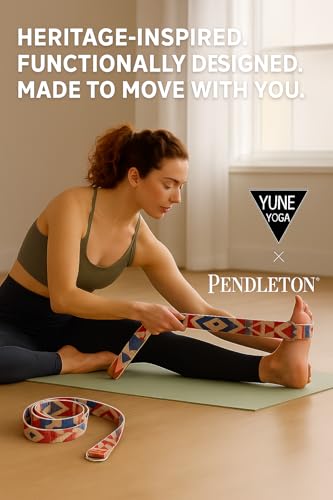 Yune Yoga x Pendleton Strap – Canyonlands Design – 100% Cotton Yoga Stretching & Carrying Strap – Eco-Friendly, Durable, A...
