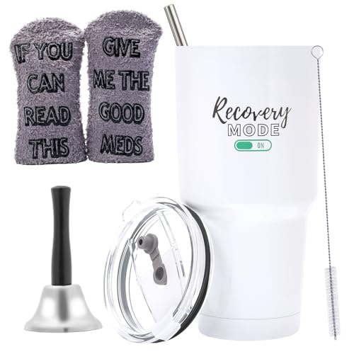 Funny Get Well Soon Gifts for Women, Men, 30oz Hospital Mug “Recovery Mode On”, Surgery Recovery Gifts for Chemo Patients,...