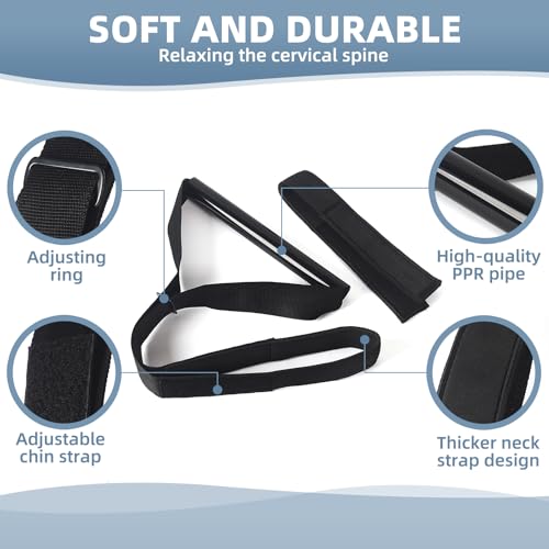 Y Neck Strap Stretcher, Cervical Traction Device for Neck Pain Relief, Spine Chiropractic Decompression Traction Tool with...