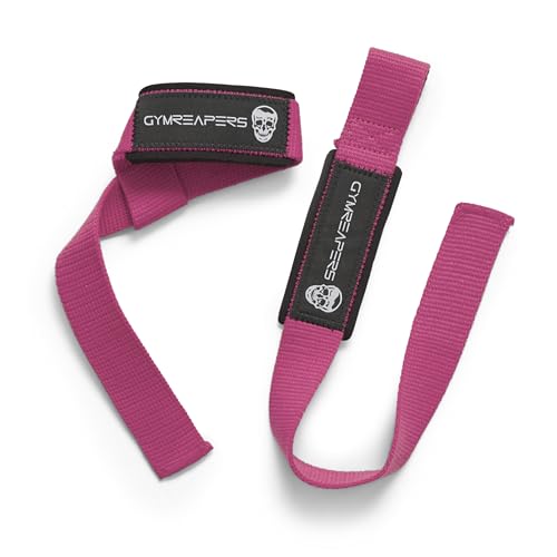 Gymreapers Lifting Wrist Straps for Weightlifting, Bodybuilding, Powerlifting, Strength Training, & Deadlifts - Padded Neo...