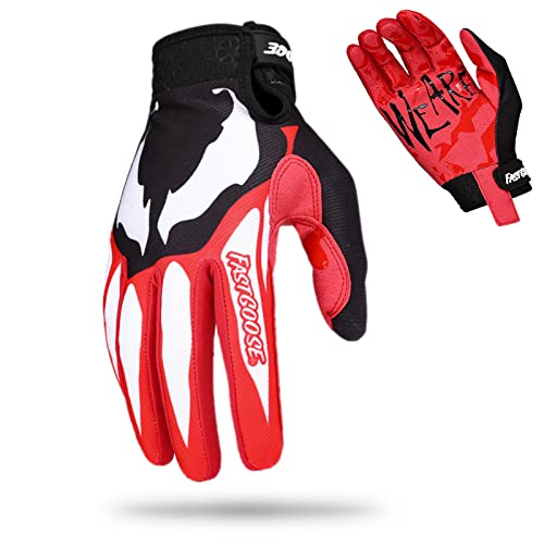 FASTGOOSE Dirt Bike Motorcycle Gloves - Motocross, Motorbike & ATV Off Road Racing Sports Cycling Gloves