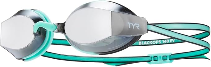 TYR Black Ops 140 EV Racing Mirrored Swim Goggles Women's Fit