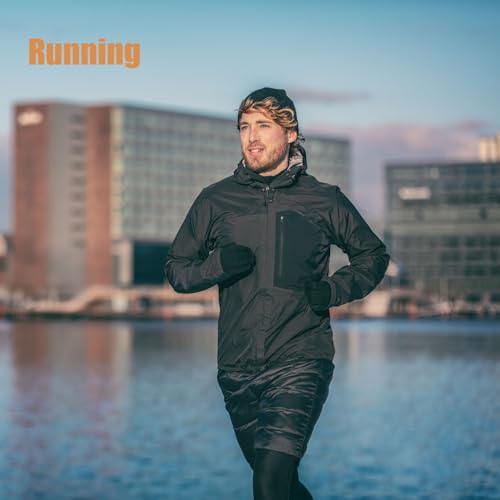 ihuan Winter Warm Running Gloves Women Men, Super Sensitive Touch Screen Fingers for Cold Weather, Thin Lightweight Liner ...