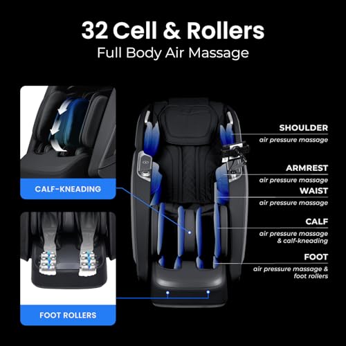Osaki Vibe 4D l 4D Massage Mechanism l Automatic Body Scan l Deep Calf-Kneading l Space-Saving Technology l 3-Stage Zero G...