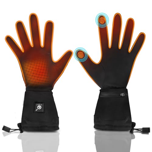 Heated Glove Liners for Women Men - Thin Rechargeable, Touchscreen Compatible, Long-Lasting Warmth for Winter Sports Indoo...