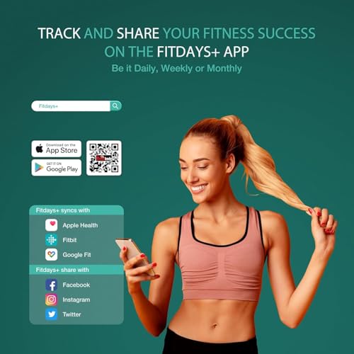 Smart Body Weight Scale & Digital Body Measuring Tape Set – Bluetooth Body Composition Analyzer, Smart Tape Measure with A...