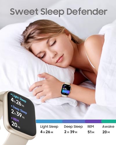 TOOBUR Smart Watch for Women, Alexa Built-in, Answer/Make Calls, 1.91" HD Screen Fitness Watch, IP68 Waterproof, 100 Sport...