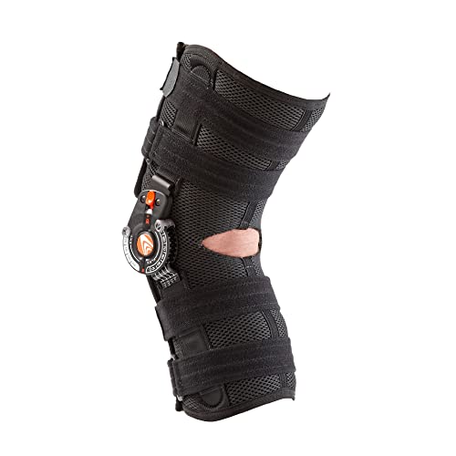 Breg Recover Knee Brace, Long, Airmesh, Open Back, Wraparound (X-Large)