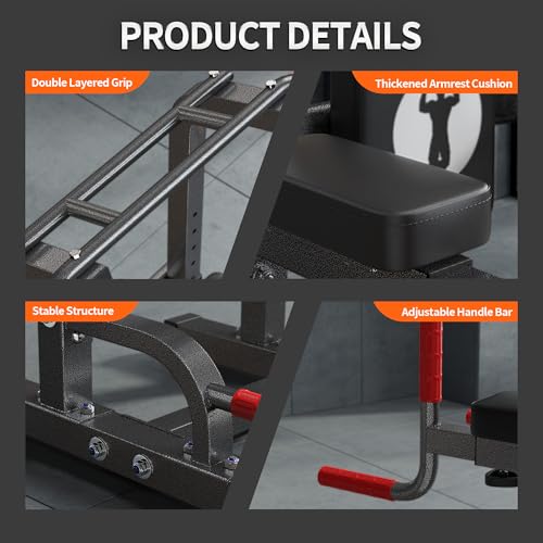 SogesPower Multi-Function Power Tower Pull Up Bar Station Pull Up Dip Station for Home Gym, 10-Level Adjustable Height Pul...