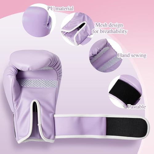 Simgoing 3 Pack Christmas Boxing Gloves Gift for Men & Women, Boxing Training Gloves with PU Leather for Free Fighting, Mu...