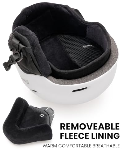 SNOWER Ski Helmet with Goggles, 2-in-1 Snowboard Helmet and Visor Goggles Combo - Adjustable Fit & Ventilation System - Sn...