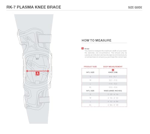 Alpinestars RK-7 Plasma Knee Braces, Lightweight & Breathable, CE Level 1 Certified, Advanced Off-Road Knee Protection for...