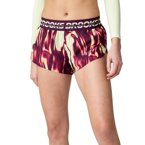 Brooks Women’s PR Elite Split Short, 2" Inseam Racing Shorts with Side Splits, Lightweight Brief Liner & Mid-Rise Fit