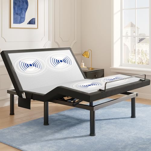 Tami Tami T600 Adjustable Bed Frame Queen Size with Remote & Massage - Electric Beds Bases, Zero Gravity, Dual Side USB, S...