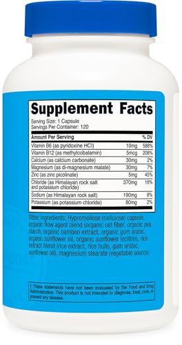 Nutricost Electrolyte Complex Advanced Hydration (120 Capsules) - 8 Hydrating Electrolytes & Vitamins, Gluten Free, Non-GM...