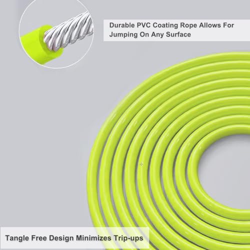 HEREROPE 1/4LB Weighted Jump Rope for Speed, Cardio, Boxing & Workout, Skipping Rope with Ball-bearing, Comfortable & Ergo...