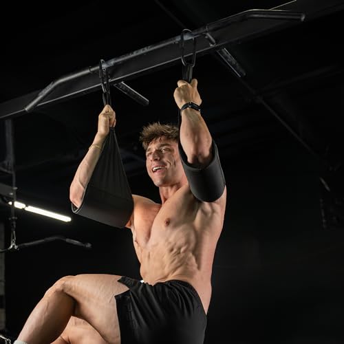 Gymreapers Hanging Ab Straps for Pull-Up Bar — Hang Bar Assist Strap & Strength Workout Exercise Equipment, Padded Adjusta...