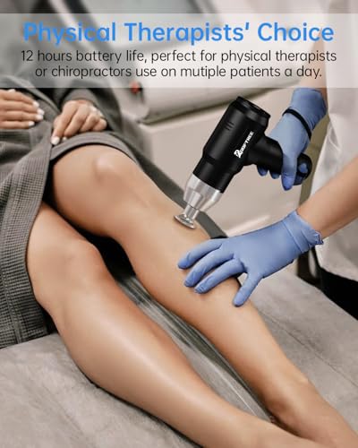 Deep Tissue Massage Gun for Athletes with Metal Heads,90W High-Powered Brushless Motor, 60lbs Stall Force,12 Hrs Battery L...