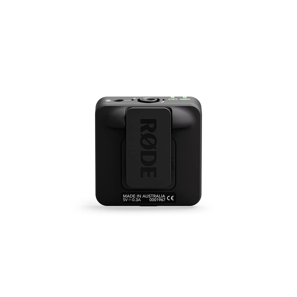 Rde Wireless Me Ultra-Compact Wireless Microphone System With Built-In Microphones, Gainassist Technology And 100M Range For Fil